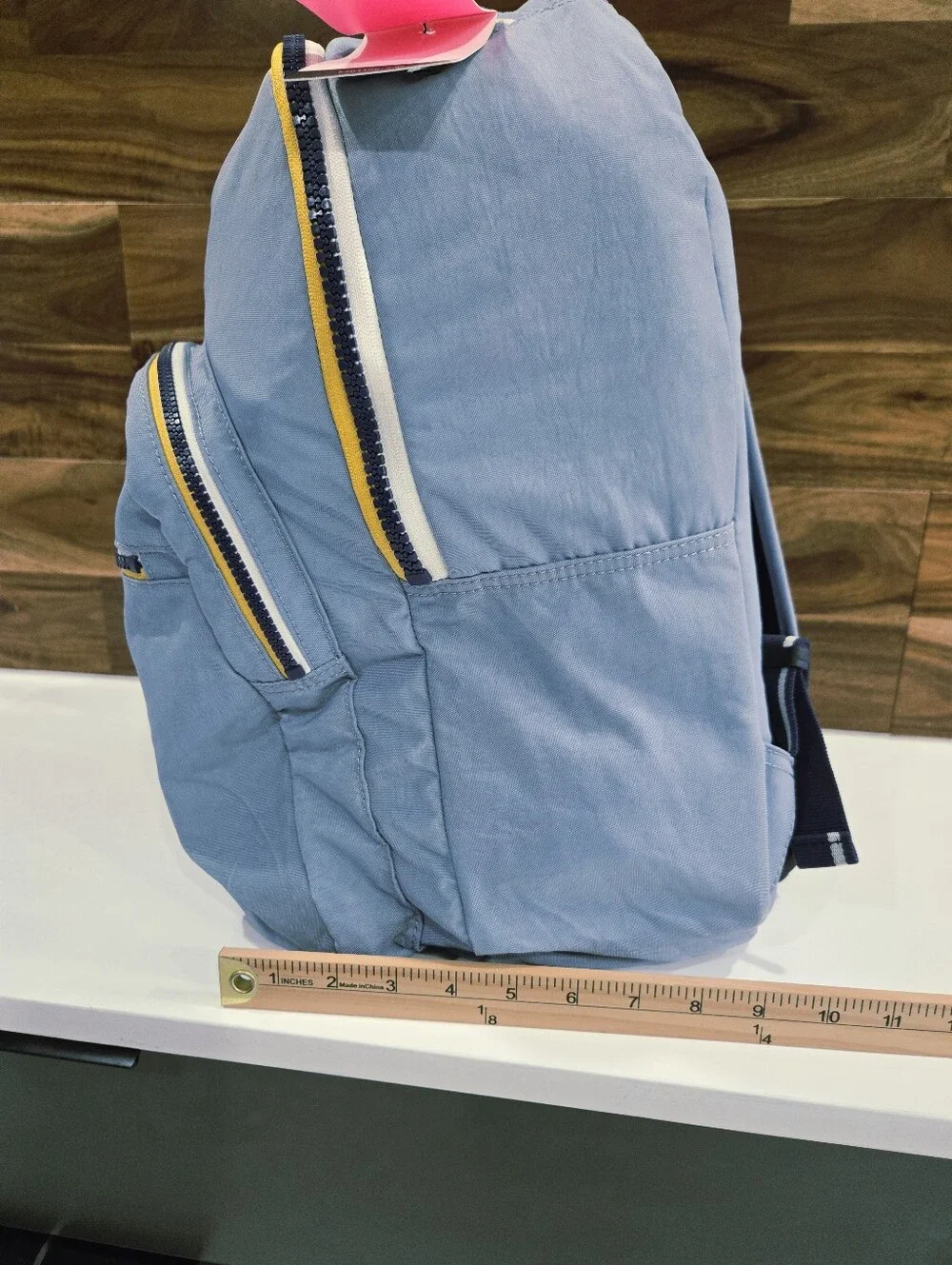 Kipling Light Blue Backpack School Travel Laptop Seoul NEW